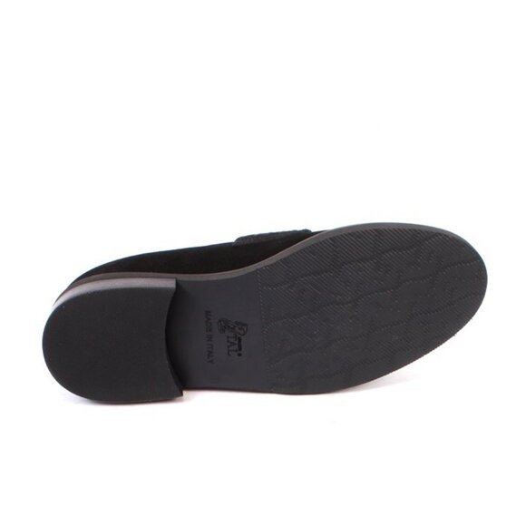 Luca Grossi 484a Black Suede Leather Classic Loafer Flat Shoe - Picture 8 of 8